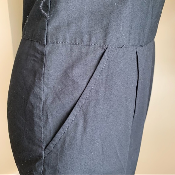 Express Ruffle Sleeveless Tuxedo Dress Black Sz 0 - Picture 5 of 15